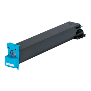 Cyan Toner Cartridge compatible with the Konica Minolta TN-210C