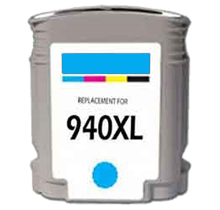 Remanufactured Cyan Inkjet Cartridge compatible with the (HP940XL) C4907AN (1400 page yield)