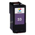 Remanufactured Tri-Color Inkjet Cartridge compatible with the Lexmark (Lexmark#33) 18C0033