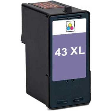 Remanufactured Tri-Color Inkjet Cartridge compatible with the Lexmark (Lexmark #43XL) 18Y0143
