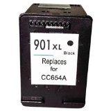 Remanufactured CC654AN ( HP901XL )Black Inkjet Cartridge compatible with the OfficeJet J4500 , J4524, OfficeJet J4540, OfficeJet J4550.