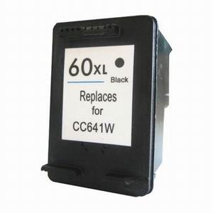 Remanufactured High Capacity Black Inkjet Cartridge compatible with the (HP 60XL) CC641WN
