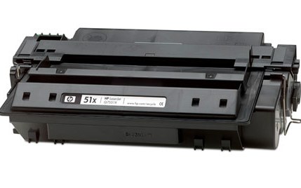 Black MICR Toner Cartridge compatible with the (MICR) Q7551X