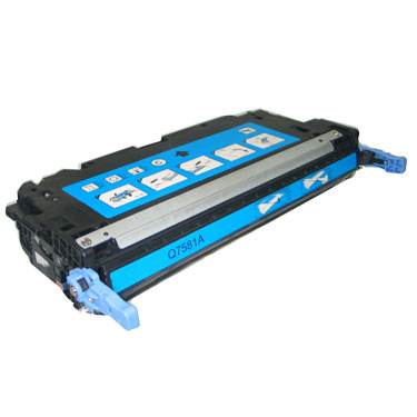 Remanufactured Cyan Toner Cartridge compatible with the Q7581A