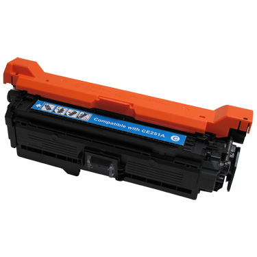 Remanufactured Cyan Toner Cartridge compatible with the CE251A