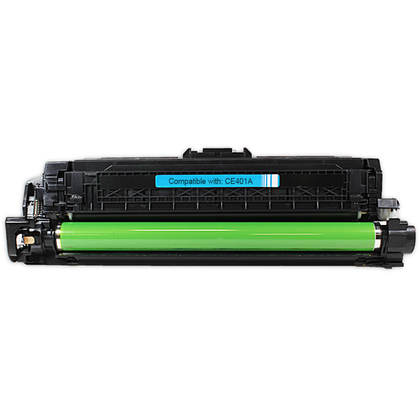 Remanufactured Cyan Toner Cartridge compatible with the CE401A