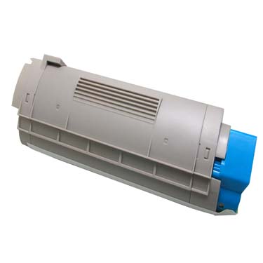 Cyan Toner compatible with the Okidata 43324419