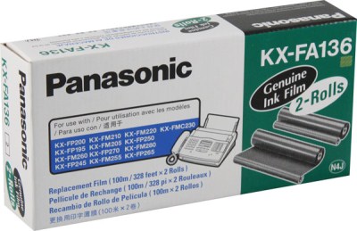 Genuine Panasonic KXFA136 Image Film Refill Rls (2 pcs)